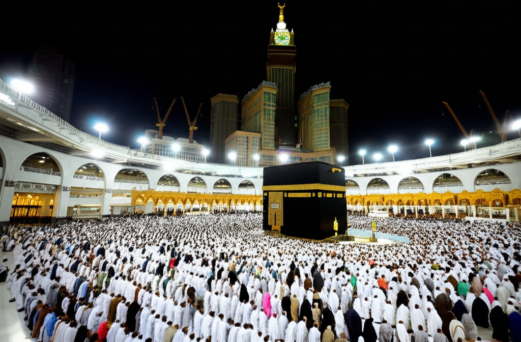Night prayers at Kaaba
